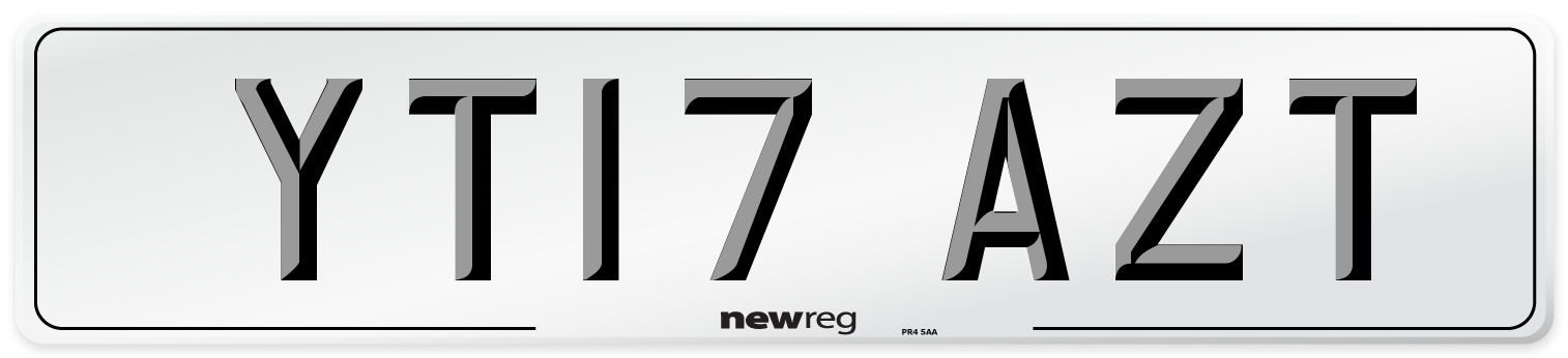 YT17 AZT Number Plate from New Reg